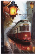 Trolley in the Rain Sticker